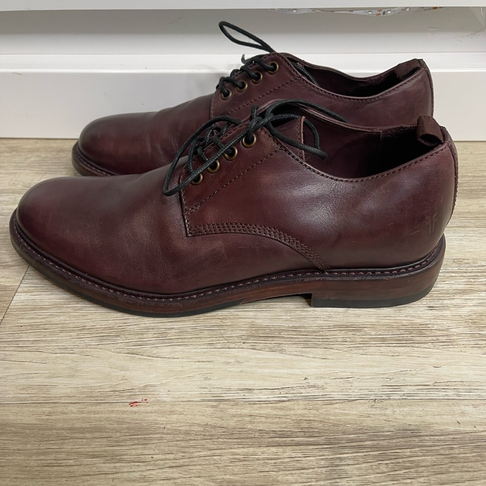 FRYE MENS LEATHER DERBY LOAFERS 9